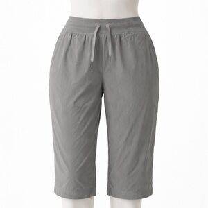 Size 10 Lululemon Women’s Dance Studio Crop Pants Grey Drawstring Lightweight